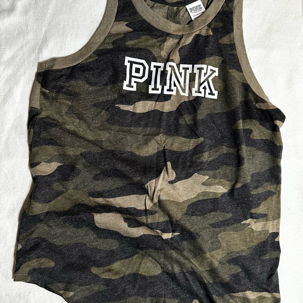 PINK Victoria's Secret Camo Tank Top